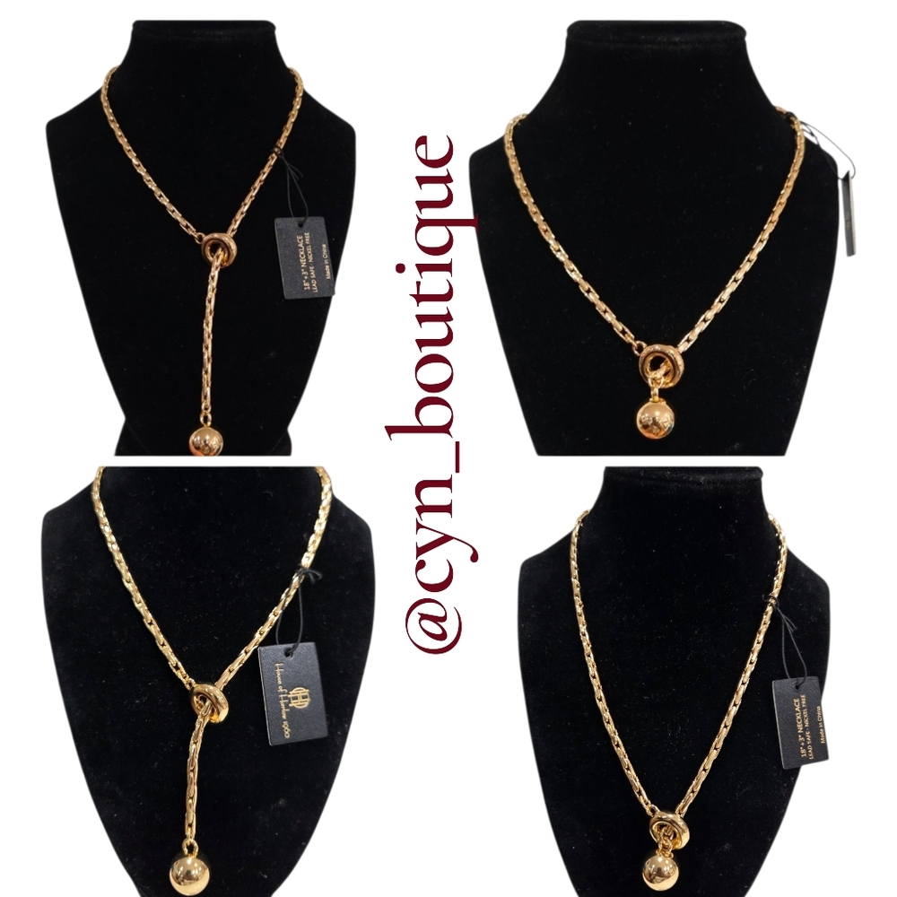 💛▪️House of Harlow▪️ 1960  Beautiful Gold Tone Chain 18" Convertible Necklace